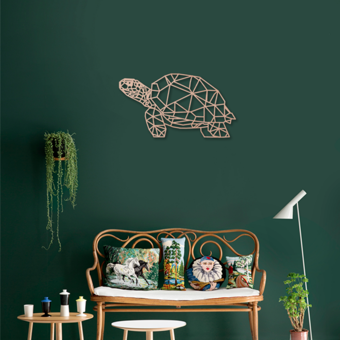 geometrische schildpad wanddecoratie