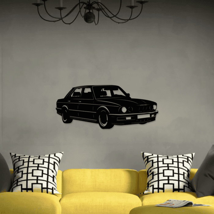 BMW E 28 wanddecoratie