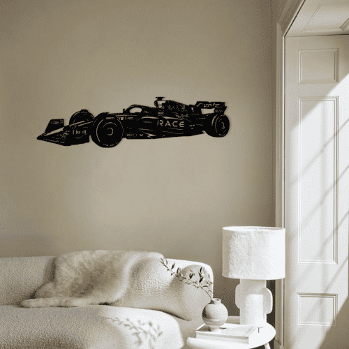 Wanddecoratie F1 raceauto