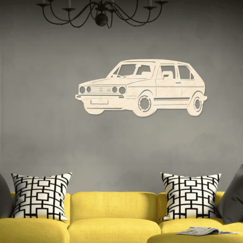 Golf 1.8 GTI wanddecoratie