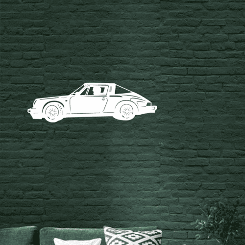 wanddecoratie Porsche 911