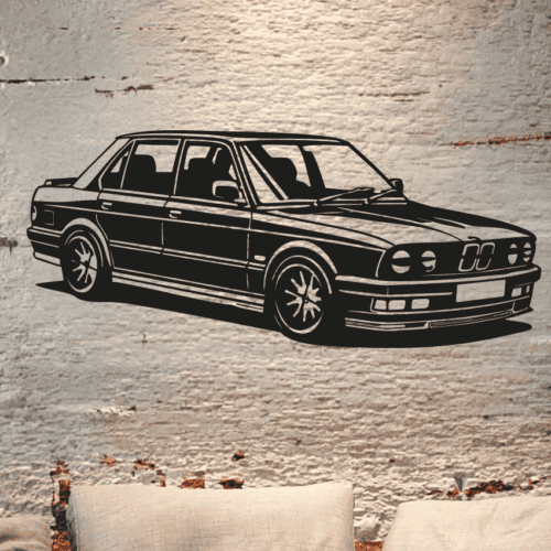 bmw e28 wanddecoratie