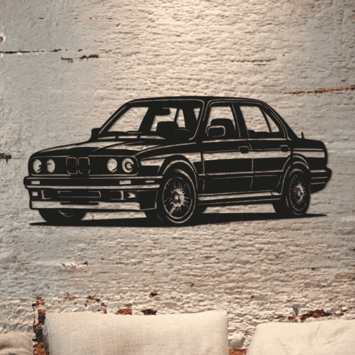 bmw e 30 wanddecoratie
