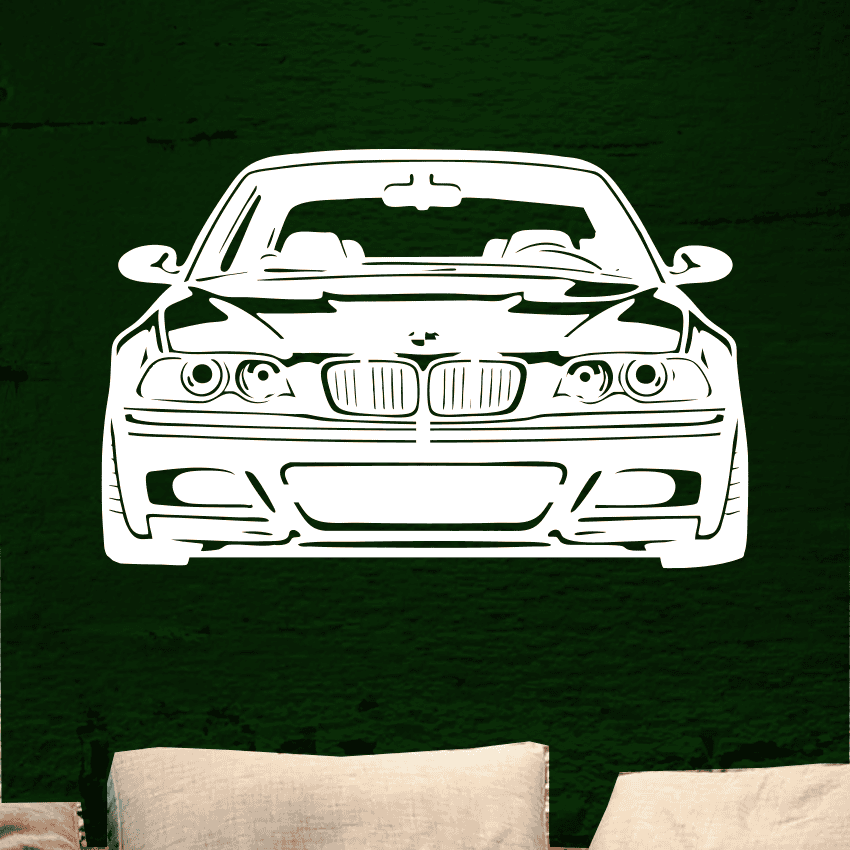 bmw wanddecoratie