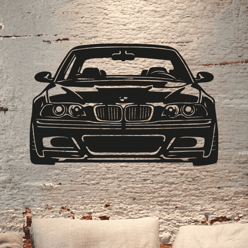 bmw e 46 wanddecoratie