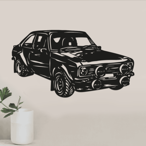 eigen auto wanddecoratie