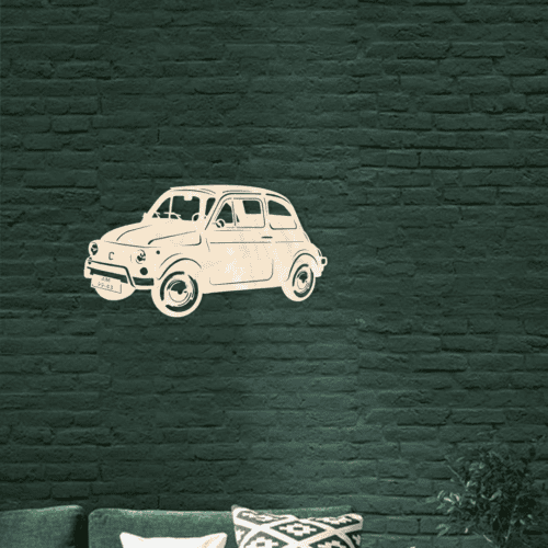 Wanddecoratie Fiat 500