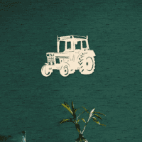 tractor wanddecoratie