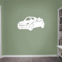 mini cooper met eigen naam of nummerbord