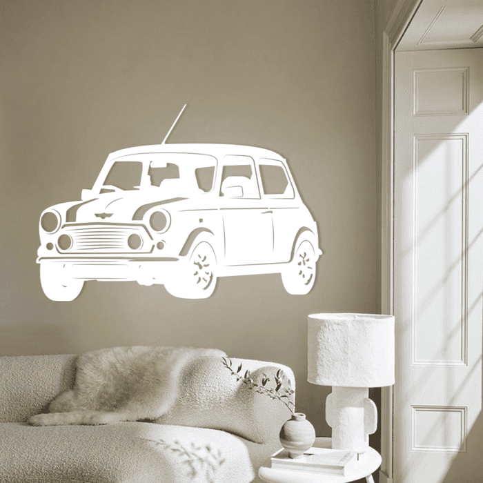 Mini Cooper Classic wanddecoratie