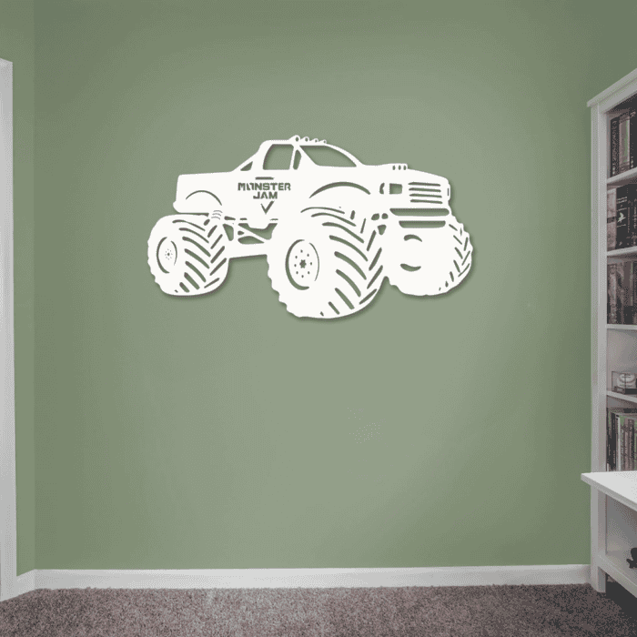 monstertruck wanddecoratie