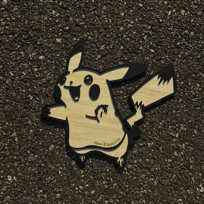Pikachu Pokémon houten wanddecoratie - Afbeelding 4