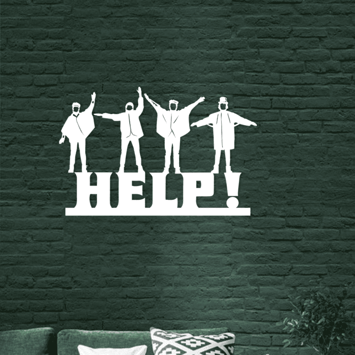 Beatles Help wanddecoratie