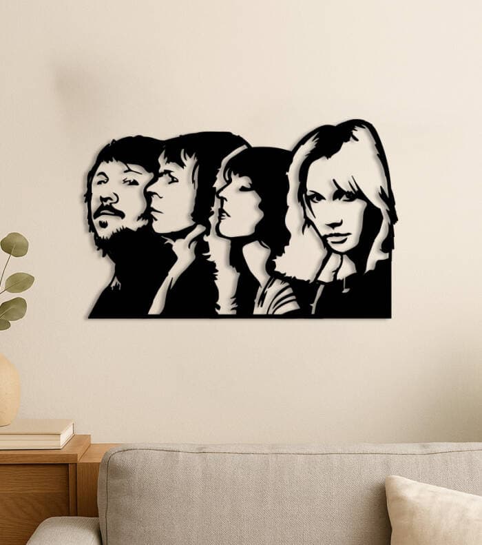 abba wanddecoratie