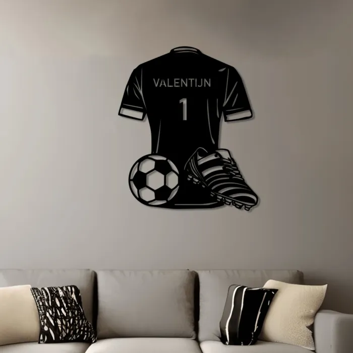 Voetbal wanddecoratie