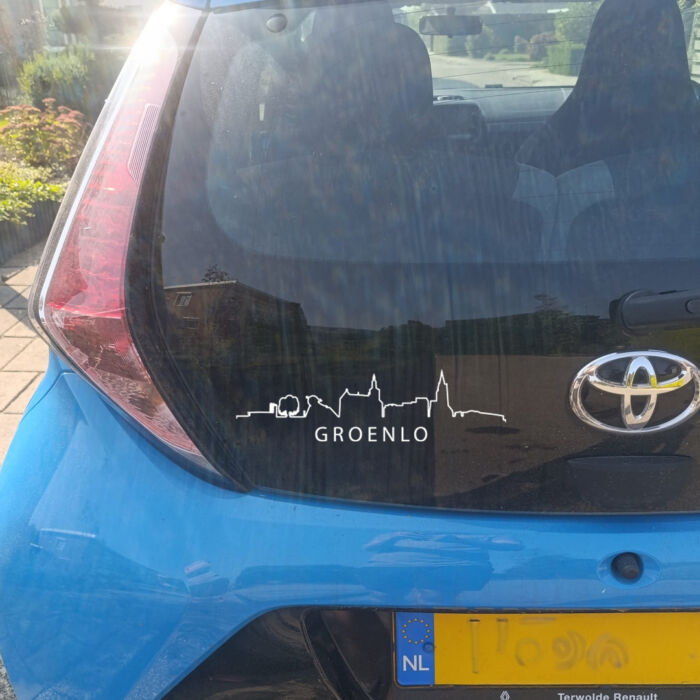 Groenlo sticker wit