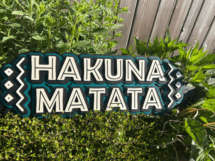 Hakuna Matata 3d wanddecoratie - Afbeelding 8