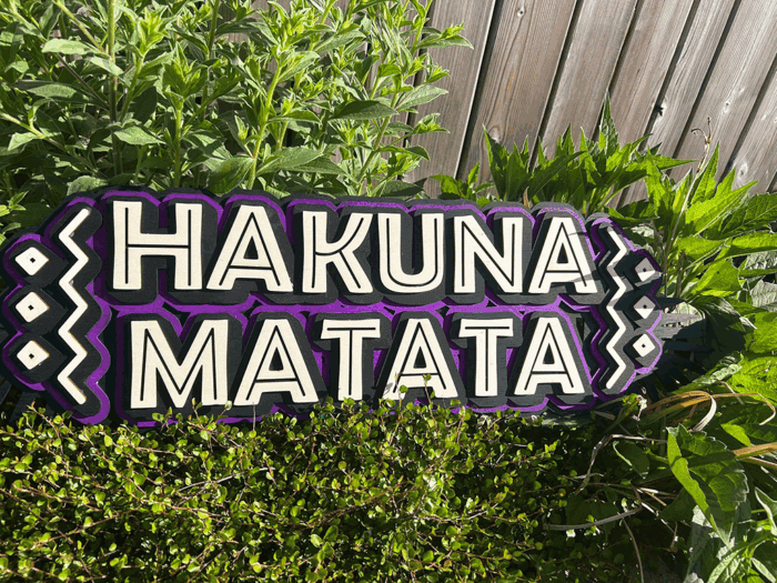 Hakuna Matata 3d wanddecoratie - Afbeelding 9