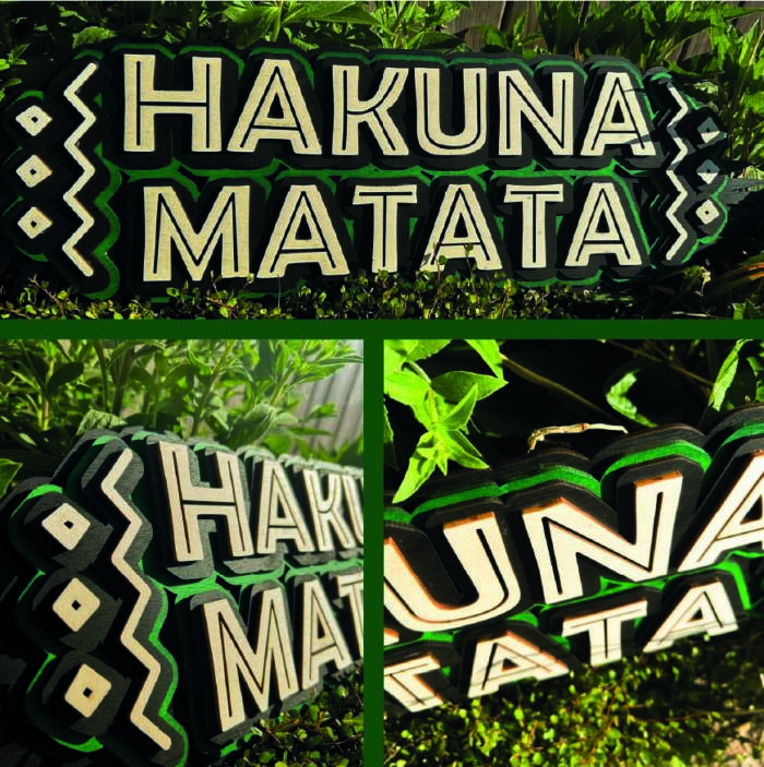 hakuna matata wanddecoratie