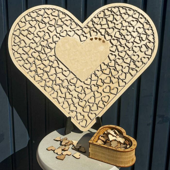 Hart frame - Houten Gastenboek - Afbeelding 3