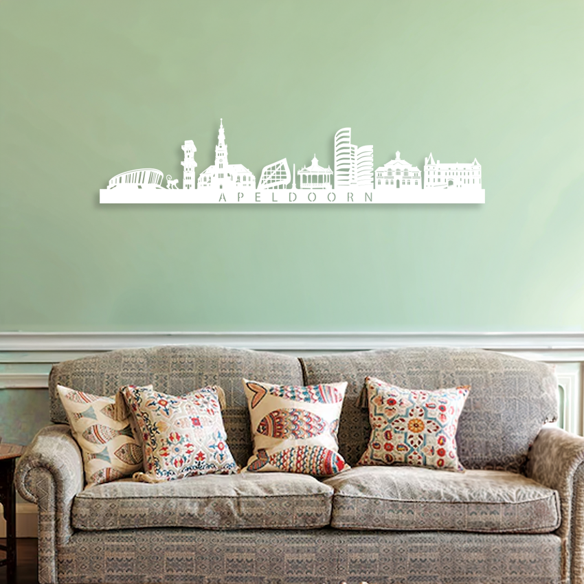 skyline wanddecoratie