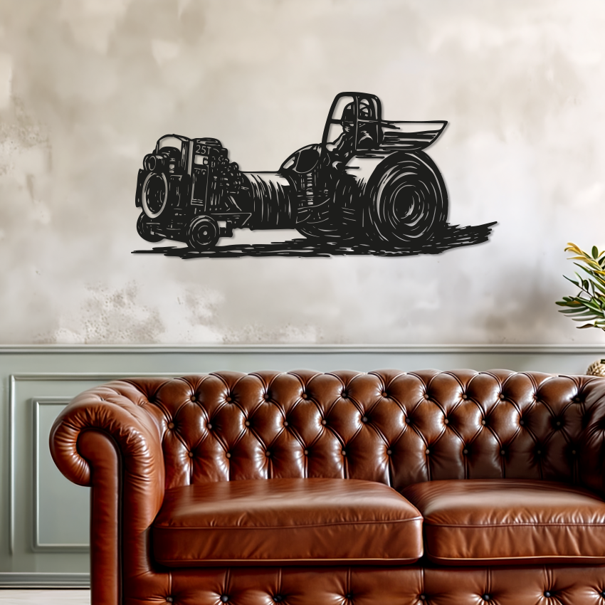 tractorpulling wanddecoratie