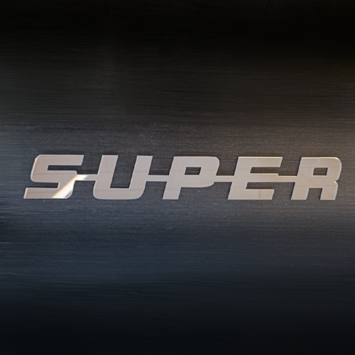 super logo vrachtwagen