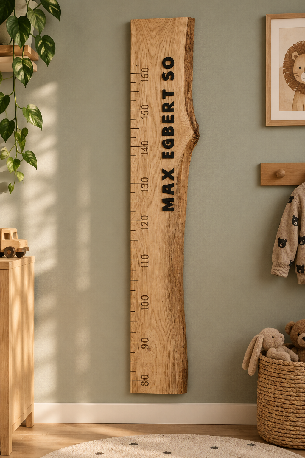 eiken houten groeimeter